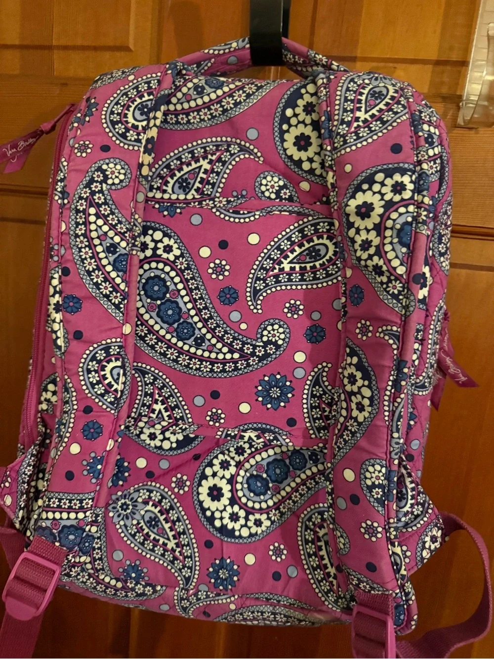 Quilted Paisley Pink Women's Backpack by